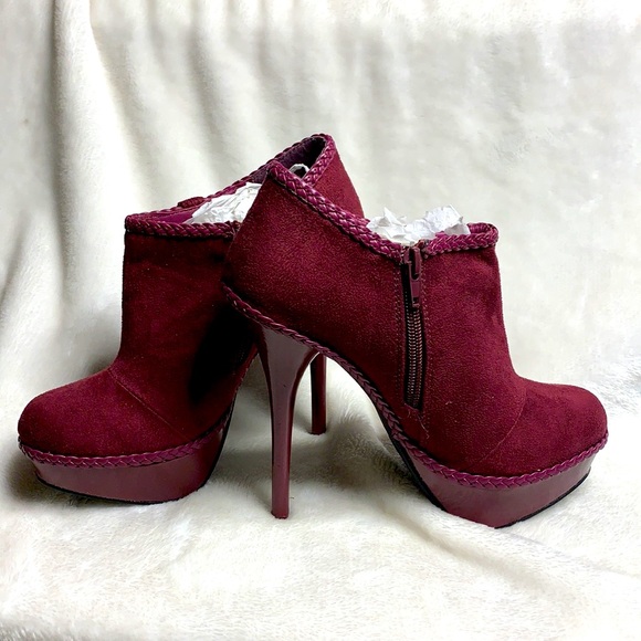 Brand New Burgundy Boots - Picture 4 of 5